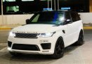 White Land Rover Range Rover Sport Supercharged 2020 for rent in Dubai 2